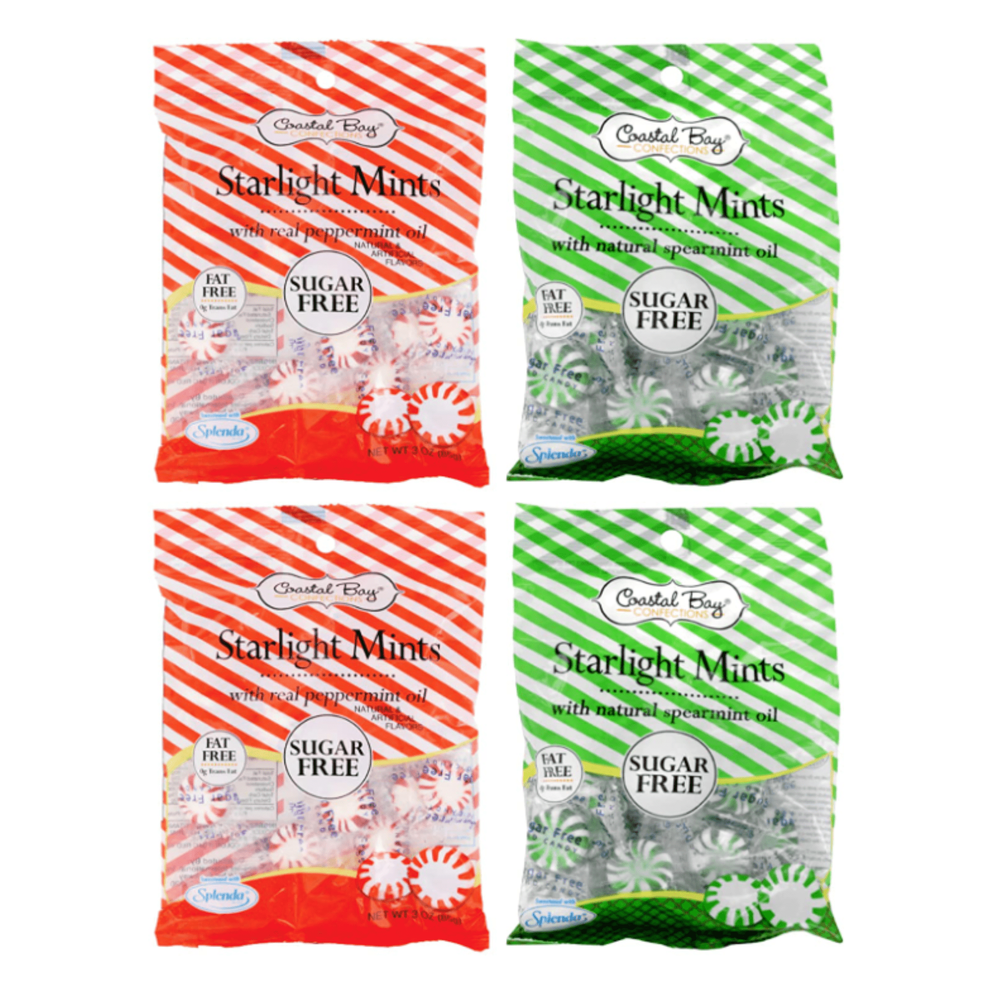 Sugar Free FSSTAM Sugar Free Hard Candy Mints (2) Natural Spearmint