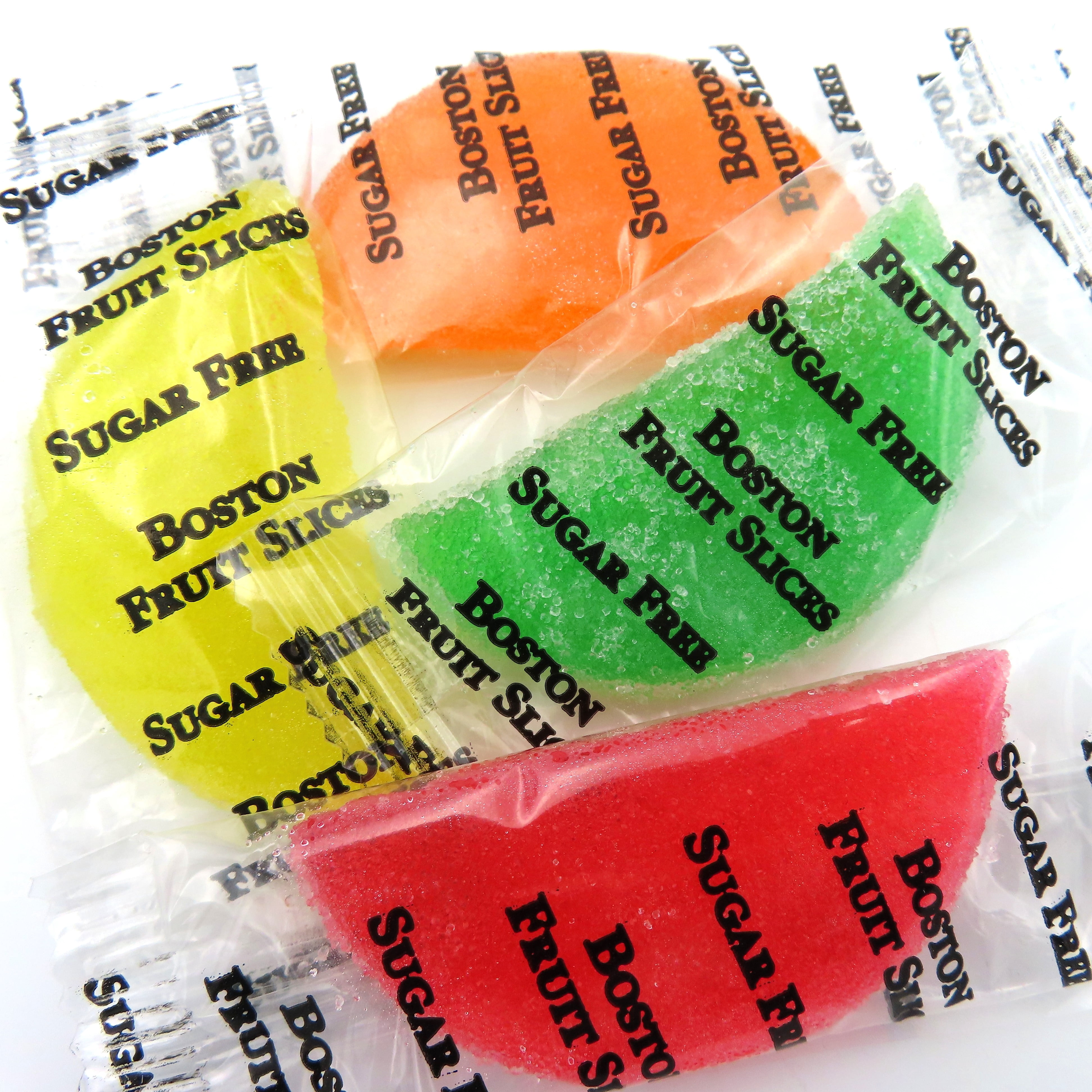Beulah s Sugar Free Fruit Slices Wrapped 2 Pound Package 56 Pieces Of Beulah s sugar free fruit slices wrapped 2 pound package 56 pieces of