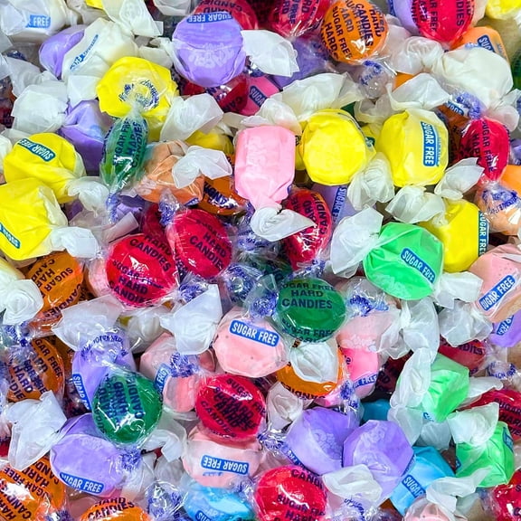 Sugar Free Fruity Candy Mix Hard Candy & Chewy Taffies Gluten Free Individually Wrapped 1 lb Assortment Bag