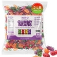thumbnail image 1 of Sugar Free Gummy Bears Keto Candy - Assorted Fruit Flavors Snacks Vegan Bears, Gluten Free, Low Carb, Friendly, Sugar-Free Gummies Bulk 2 LB, 1 of 7