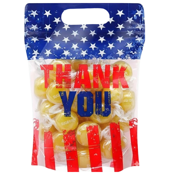 Sugar-Free Hard Candy 1 lb Bulk Patriotic Candy Mix for 4th of July, Winter Games Watch Parties, Parades, Parties, Birthday Favors & Holiday Events (Lemon)