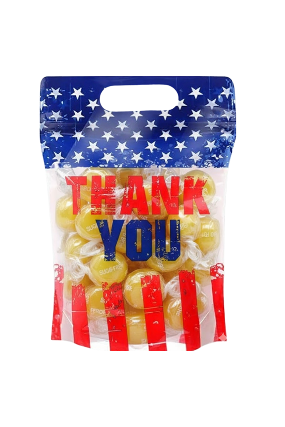 Sugar-Free Hard Candy 1 lb Bulk Patriotic Candy Mix for 4th of July, Winter Games Watch Parties, Parades, Parties, Birthday Favors & Holiday Events (Lemon)