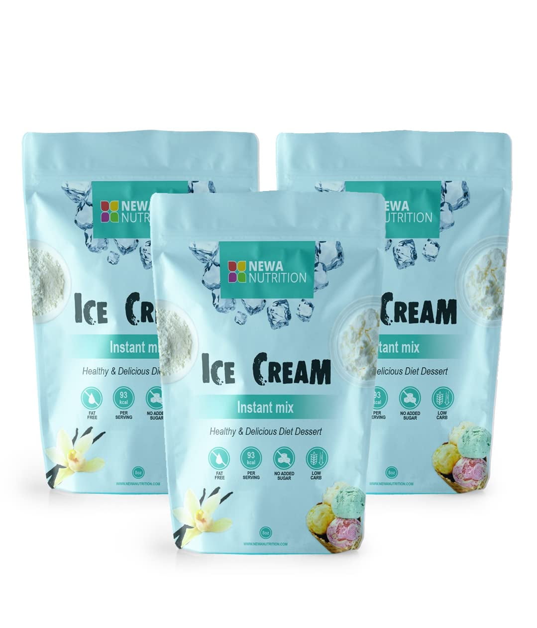 Sugar Free Ice Cream Mix Keto Diet Friendly, Low Carb & Natural, Non