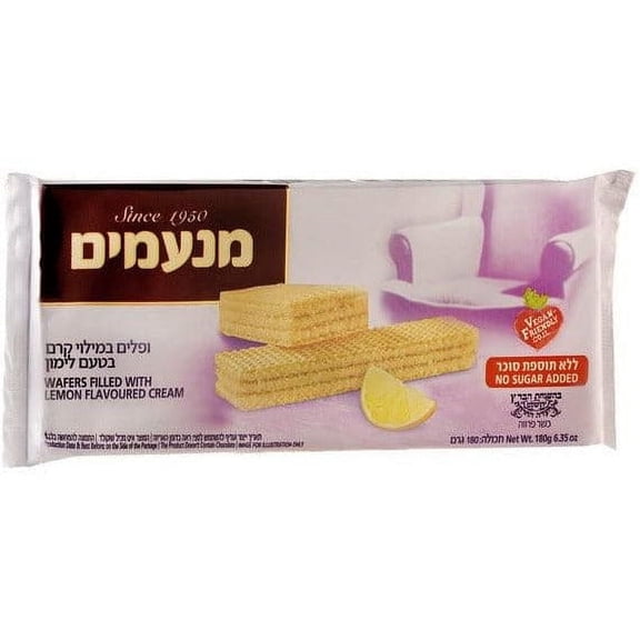 Sugar-Free Lemon Wafers | 6.35 oz | Manamim