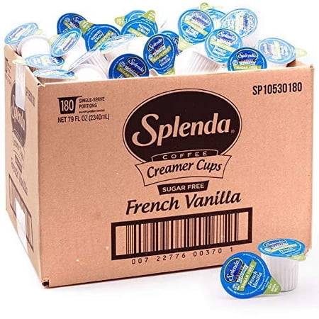 SPLENDA Single Serve Coffee Creamer Cups, Sugar Free French Vanilla, 180 Count