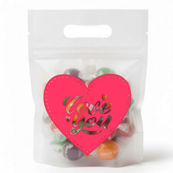 Sugar-Free Mix Fruit Valentine Candy  1 lb Bulk Flavored Candy, Diabetic Friendly Hard Candies for Valentines Day, Gift Bags, Party Favors & Holiday Treats