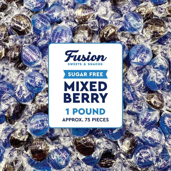 Sugar Free Mixed Berry Hard Candy – 1 lb Bulk Bag, Individually Wrapped Keto & Diabetic‑Friendly Low‑Carb Zero Sugar Gourmet Flavored Discs