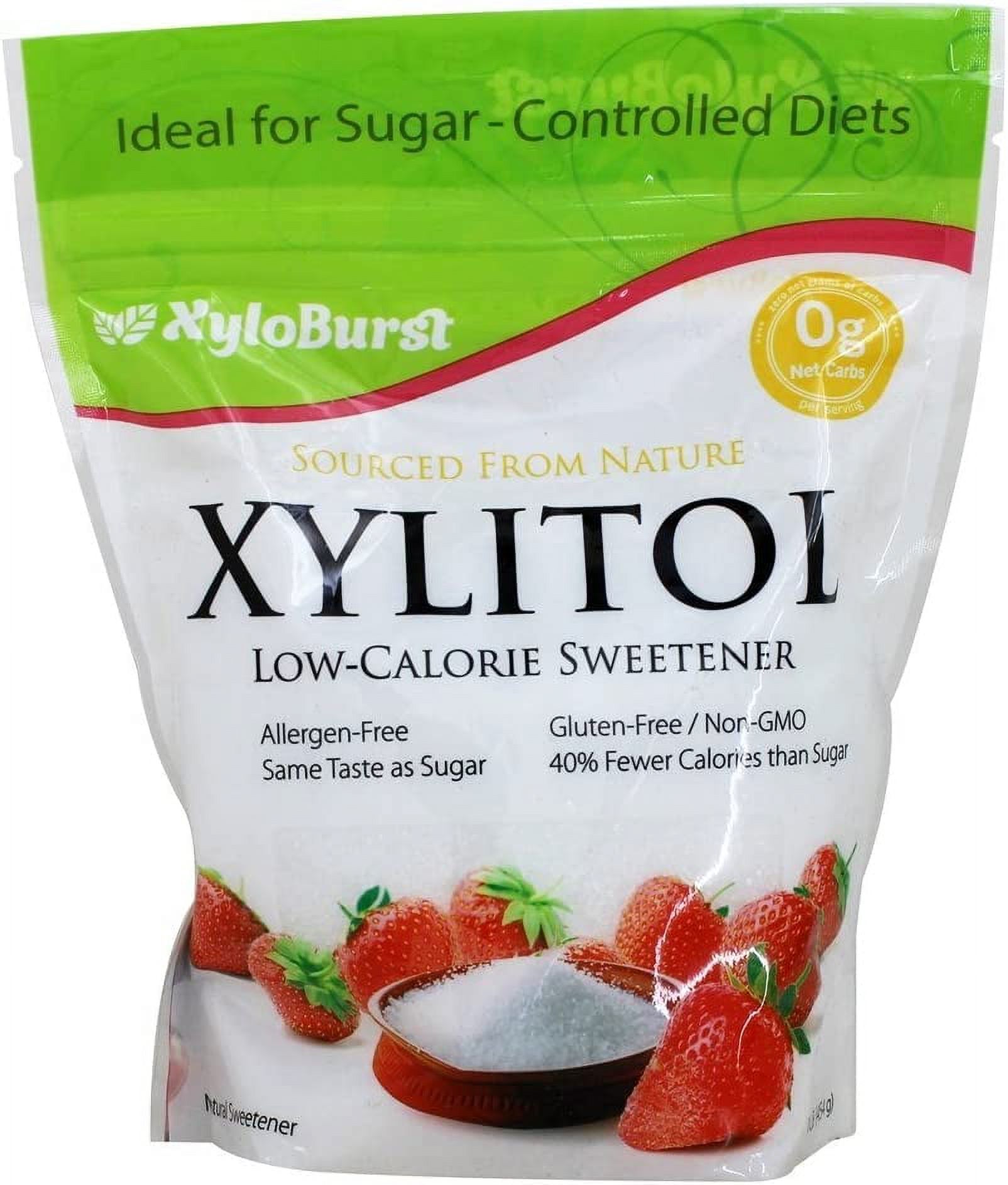 SugarFree, NonGMO, GlutenFree Xylitol Low Calorie Sweetener 1 lb