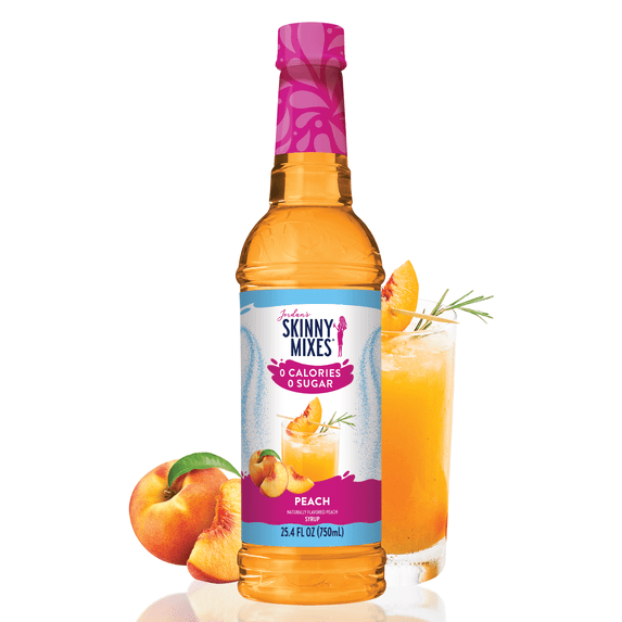 Jordan's Skinny Mixes Sugar Free Peach Syrup, 25.4 Fl Oz