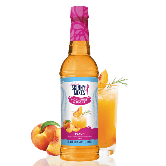 Jordan's Skinny Mixes Sugar Free Peach Syrup, 25.4 Fl Oz