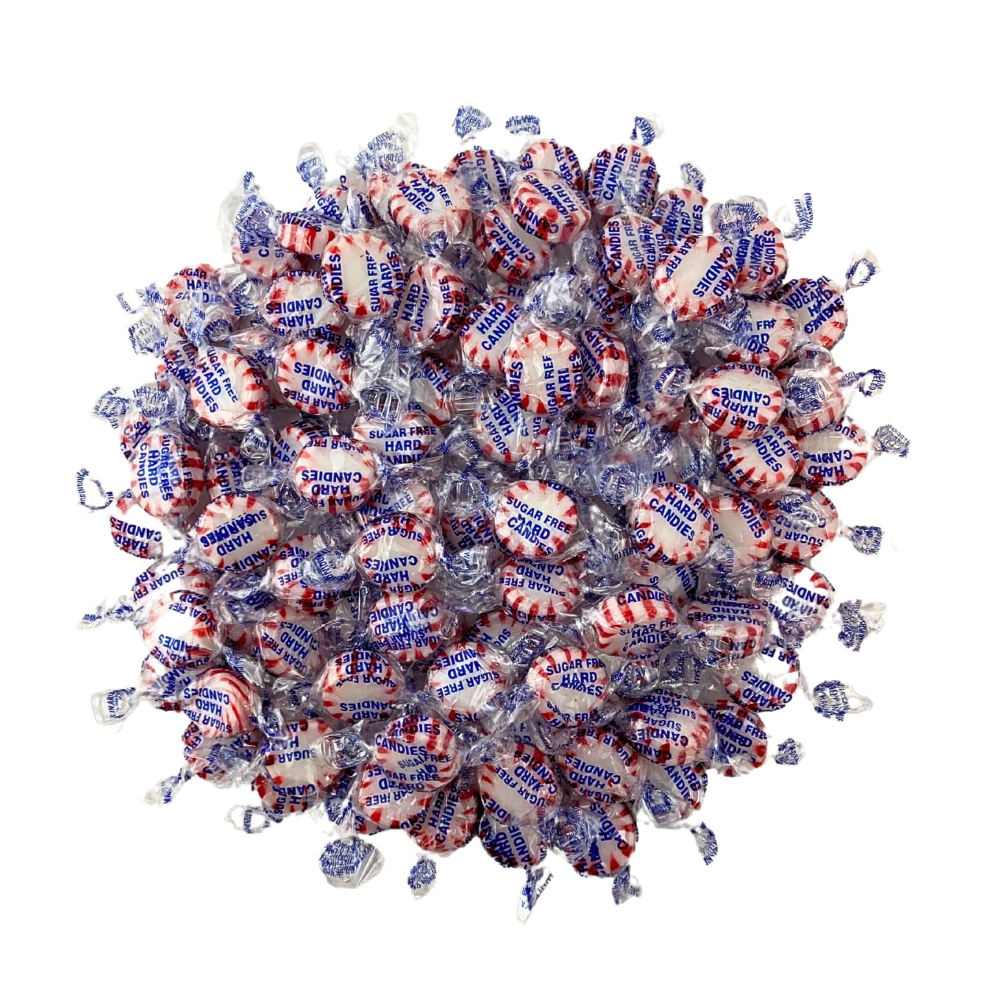 Sugar Free Peppermint Starlight Mints Hard Candy 1 lb Bulk Bag
