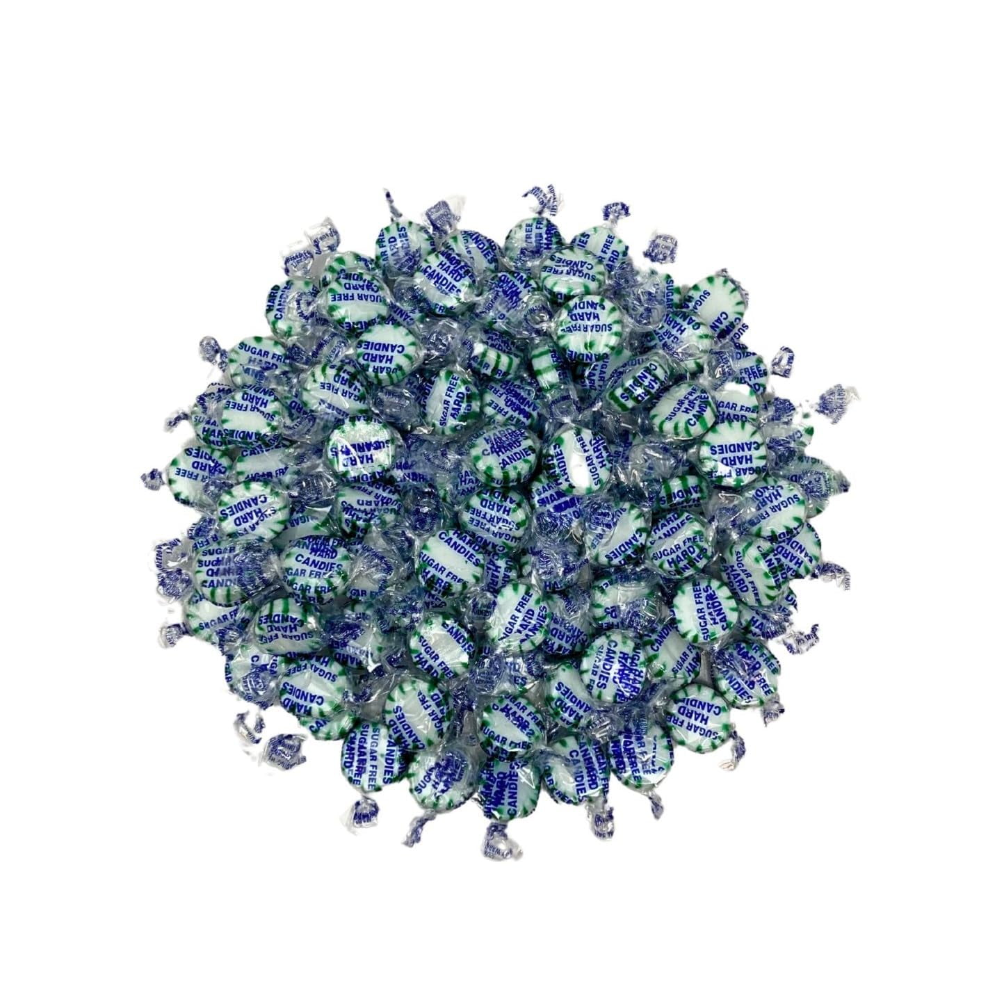 Sugar Free Spearmint Mints Hard Candy 1 lb Bulk Bag Individually