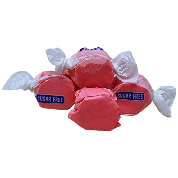 Sugar Free Strawberry Salt Water Taffy - 3lbs (48oz) Bulk Bag Individually Wrapped Soft & Chewy Nut Free, Gluten Free, Diabetic & Keto Friendly Gourmet Christmas Candy For Taffy Lovers