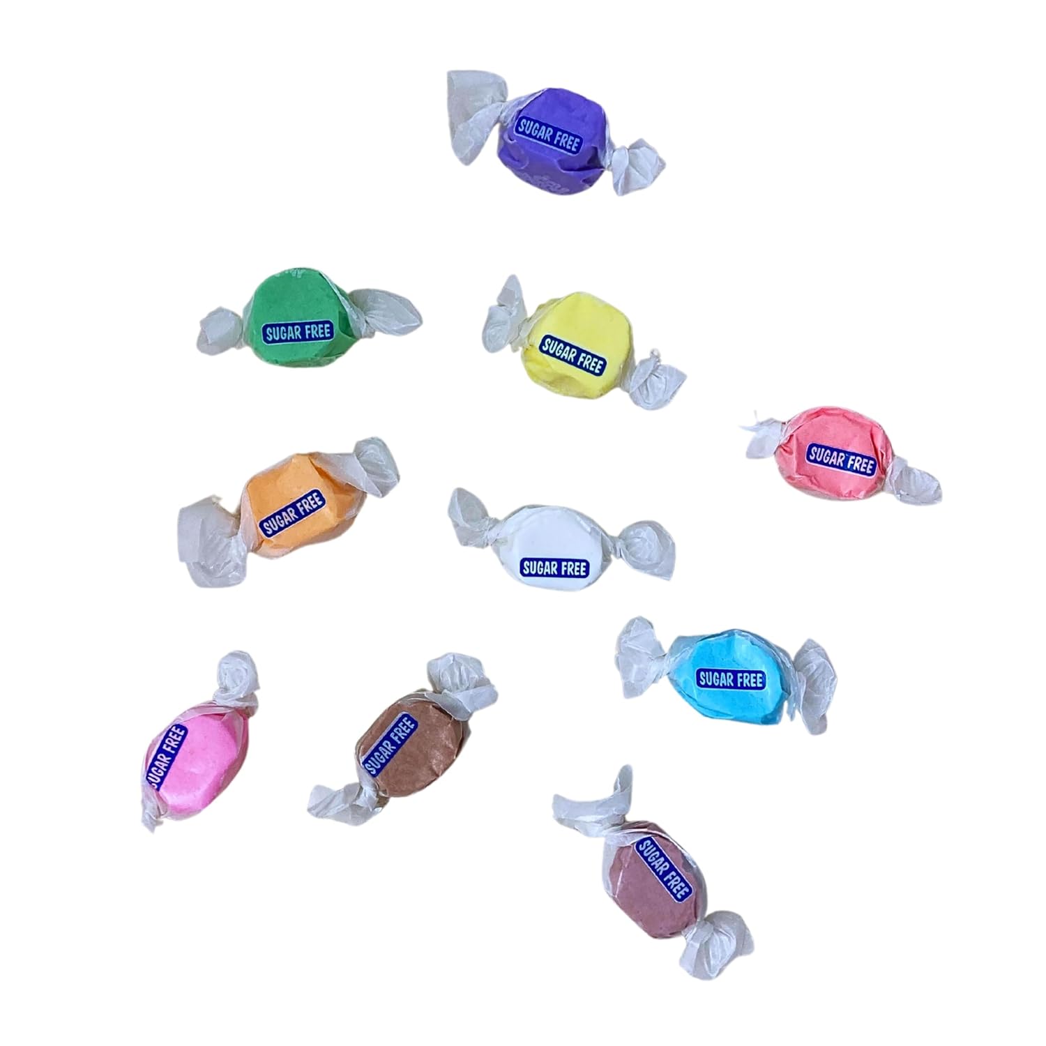 Sugar Free Taffy Town Assortment 10 Flavors, 1lbs (16oz) Bulk Bag