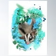 thumbnail image 1 of Sugar Glider In The Leaves Poster Wall Art, Modern Wall Decor For Living Room Bedroom, 8x12 UNFRAMED, 1 of 2