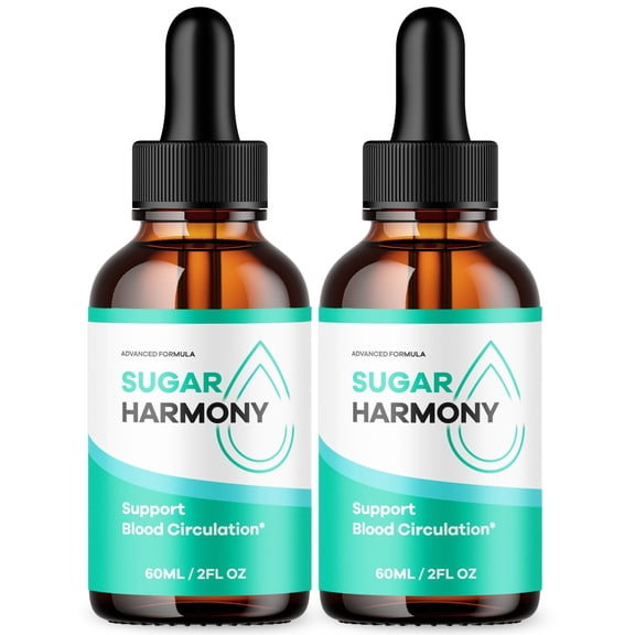 Sugar Harmony Advanced Formula Drops Natural Support Supplement SugarHarmony 60 Servings