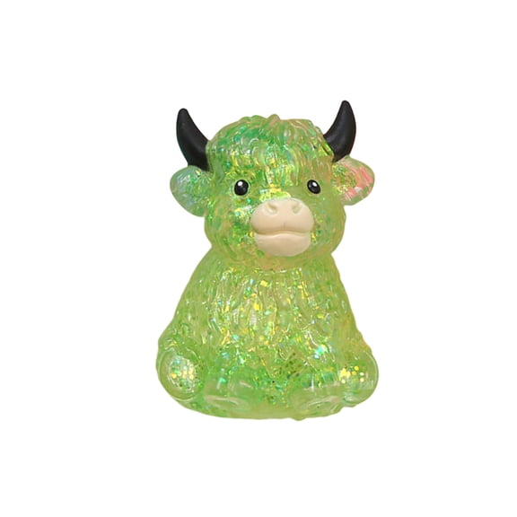 Sugar Highland Cow Holiday Balls, Durable Stress Relief Tools for All Ages, Christmas Themed Desktop Fidgets & Party Favors