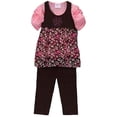 thumbnail image 1 of Sugar & Honey Little Girl's 3 Piece Floral Tunic Leggings Set - Size: L (6), 1 of 4