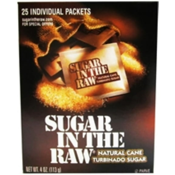 Sugar In The Raw Natural Cane Turbinado Sugar 25 ea (Pack of 6)