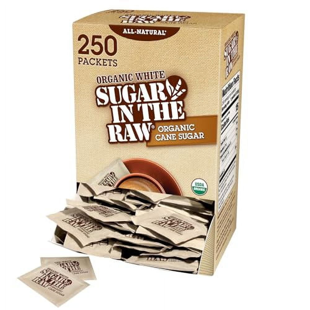 Sugar In The Raw Organic Granulated White Premium Cane Sugar, No Added Flavors or erythritol
