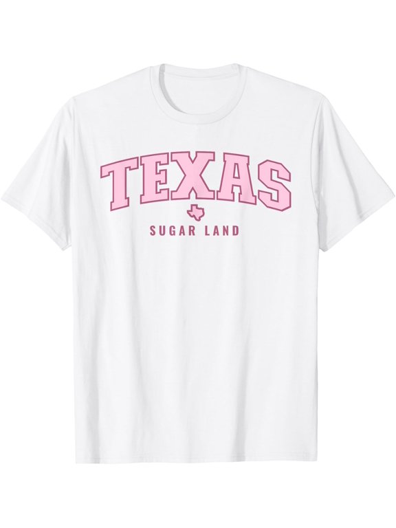 Sugar Land Texas Preppy City Souvenir T Shirt All Size S-5XL