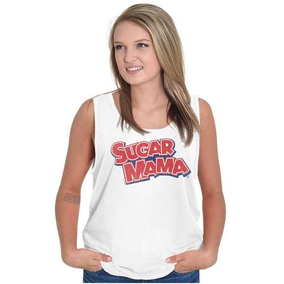 Sugar Mama Chocolate Candy Logo Tank Top Tee Shirt Women Brisco Brands S