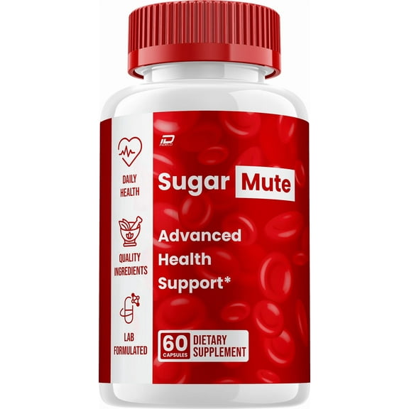 Sugar Mute Capsules – SugarMute Natural Blend Glycogen Support, 1 Pack, 60 Capsules