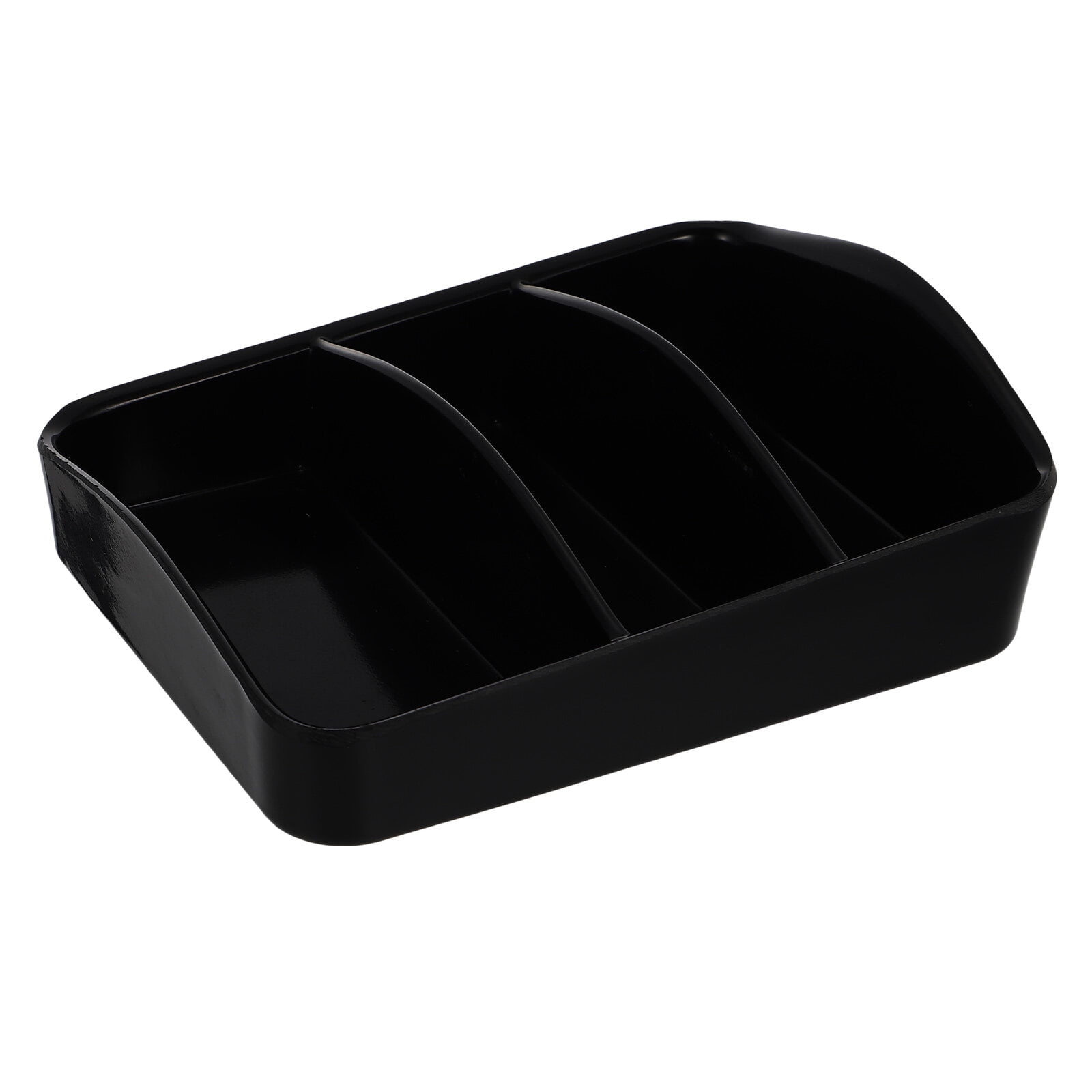 Raindrops Black PVC Tea Box for Storage Use with Smooth Edges and ...