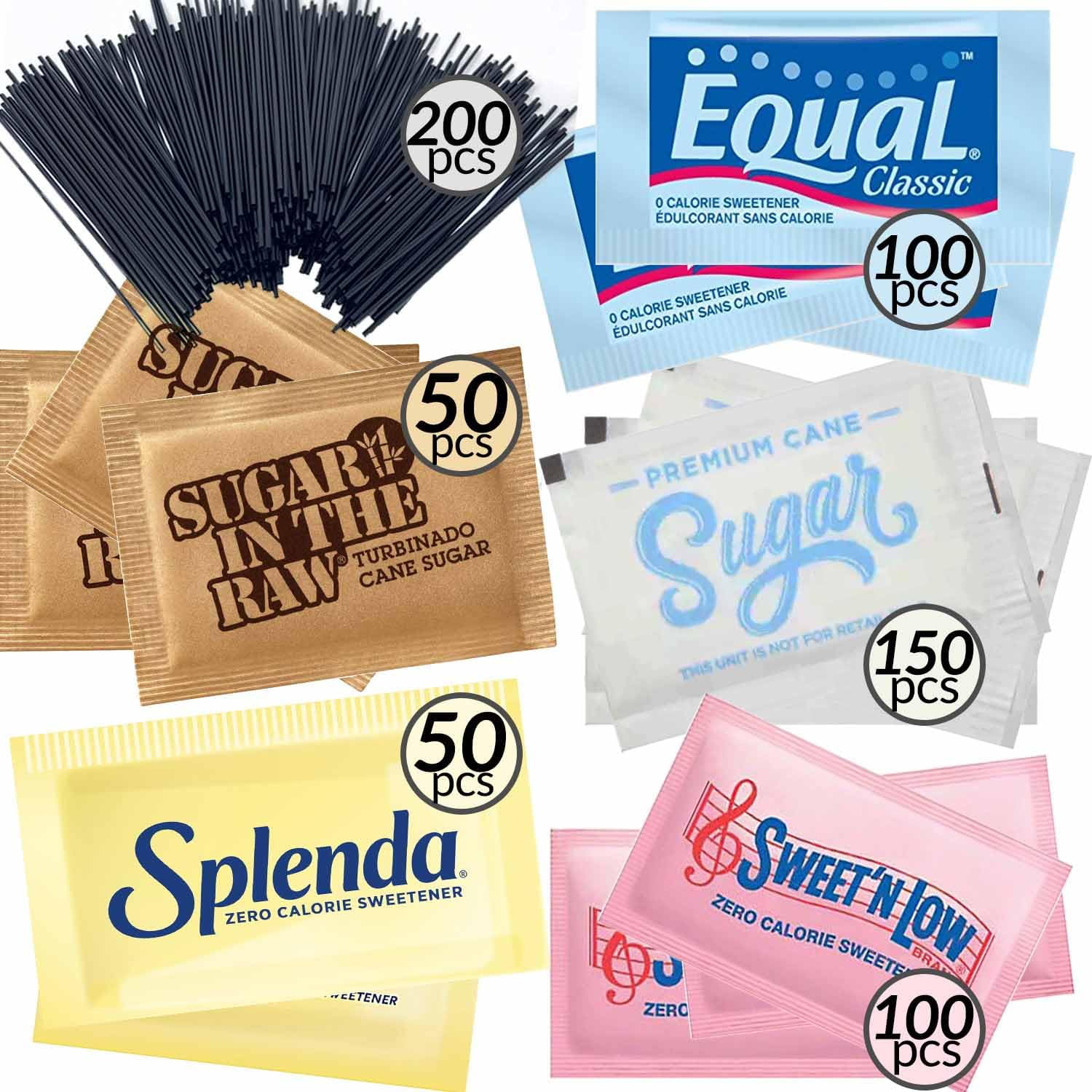 Sugar Packets for Coffee 650Pack Individual Sugar and Sweetener