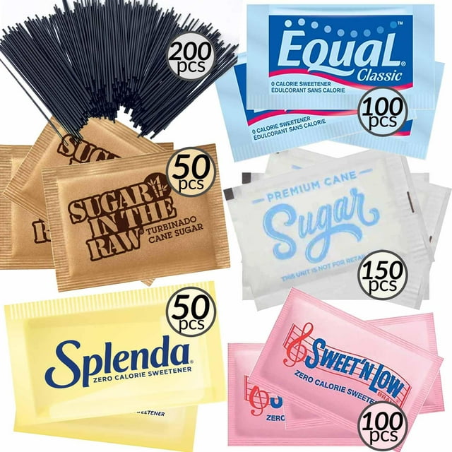 Sugar Packets for Coffee 650Pack Individual Sugar and Sweetener