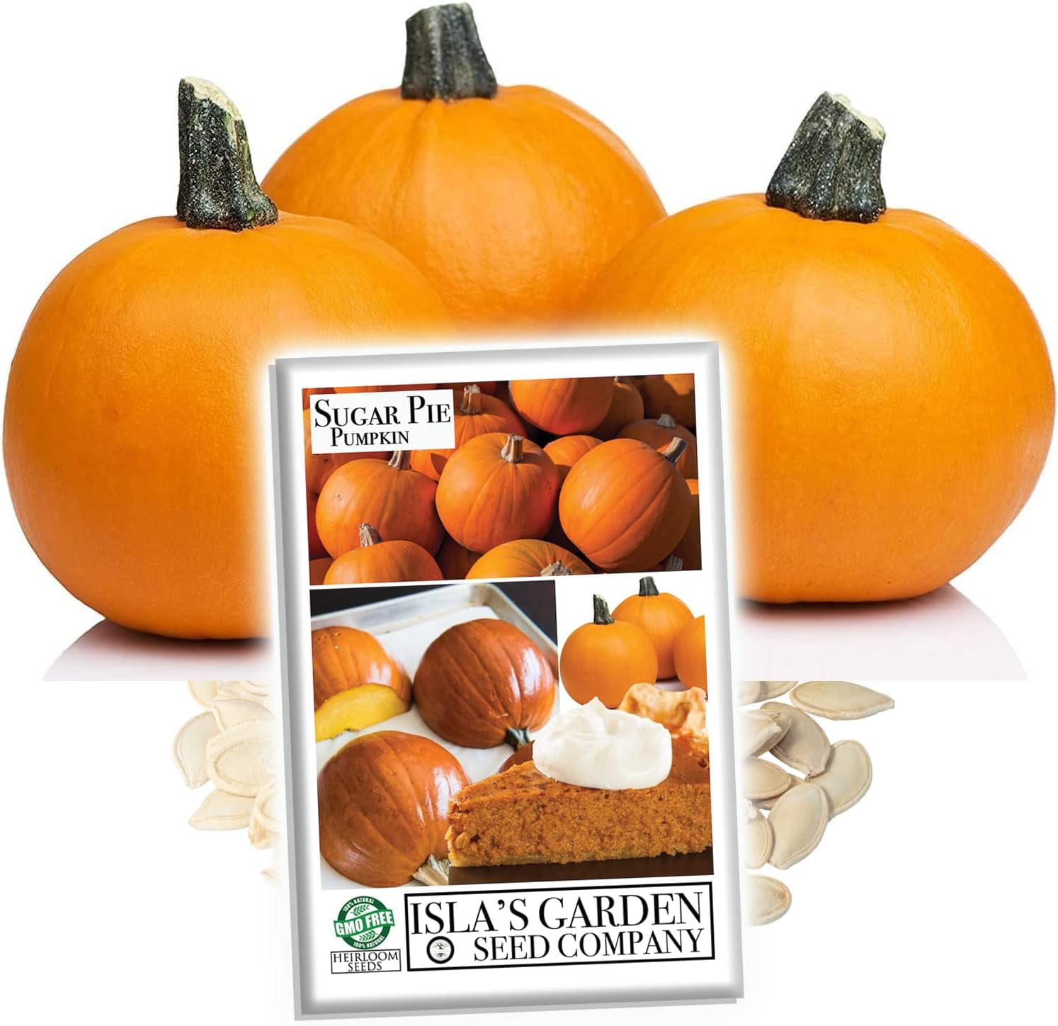 "Sugar Pie" Pumpkin Seeds for Planting, 20+ Heirloom Seeds Per Packet