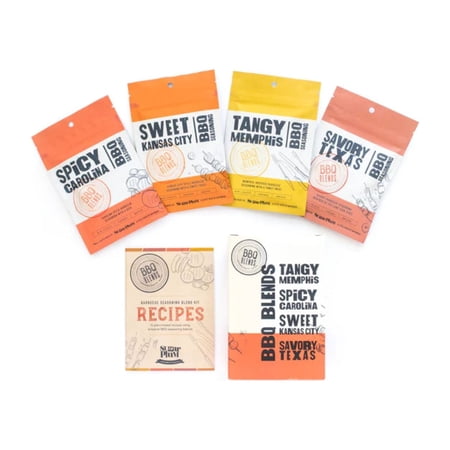 Sugar Plum Chocolates BBQ Blends - Dry Rub or Marinade ackets with books - 4 Pack - 1.5 oz. Each