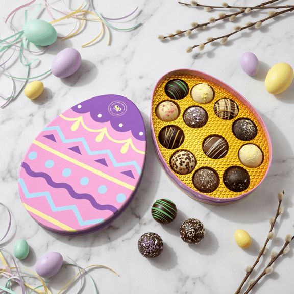 Sugar Plum Chocolates Easter EggTruffle Boxes Assorted Chocolate Gifts 24-Piece