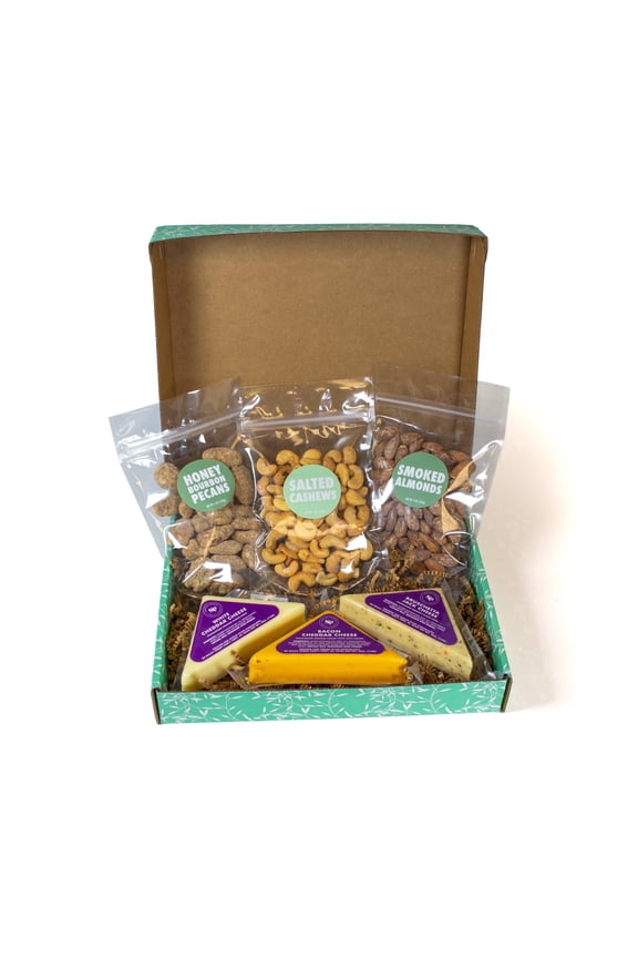 Nut Cheese Gourmet Gift Box Charcuterie 4oz 6 Pack With Flavors
