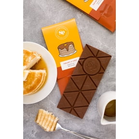 Sugar Plum Chocolates Pancakes and Syrup Candy Bars - Maple Flavored Milk Chocolate - 5 Pack - 3.5 oz Each - 17.5 Oz. Total