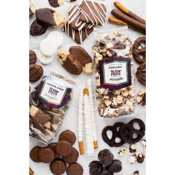 Sugar Plum Double Decadence Dark Chocolate Remix - Assorted Handmade Chocolates - Gourmet Gift Box - 41 Piece Hand Dipped Snacks