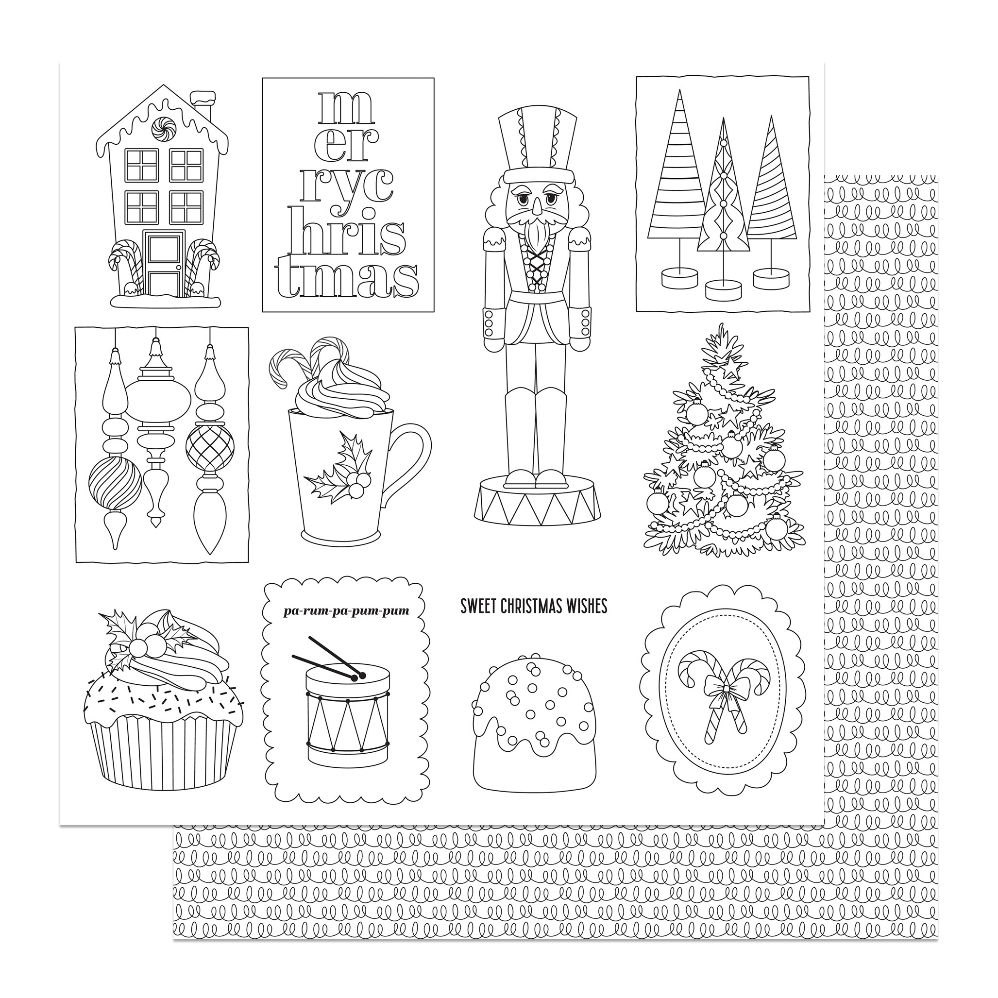 Sugar Plum DoubleSided Cardstock 12"X12"Color Me Sheet