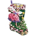 thumbnail image 1 of Sugar Plum Fairy Stocking Felt Applique Kit-18" Long, Pk 1, Bucilla, 1 of 5