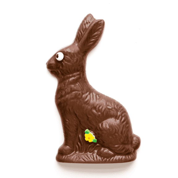 Sugar Plum HalfPound Solid Milk Chocolate Easter Bunny Handmade Premium Chocolate, 8 oz