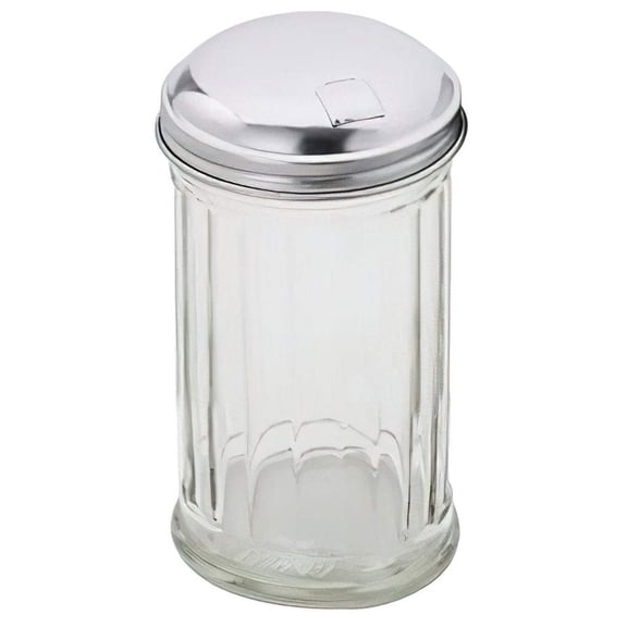 Sugar Pourer with Flap and Chrome Top, 12 Ounce