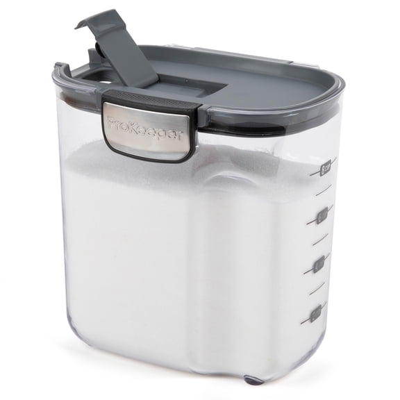 ProKeeper+ Airtight Sugar Storage Container with Flip-to-Pour Spout and Stainless-Steel Latch