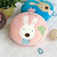 thumbnail image 1 of Sugar Rabbit - Round Pink01 Blanket Pillow Cushion / Travel Pillow Blanket, 1 of 1
