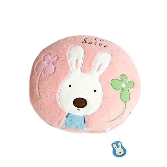 Sugar Rabbit - Round Pink01Blanket Pillow Cushion / Travel Blanket (25.2"-37")