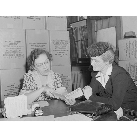 Sugar Ration Applicant Was Issued Her Ration Card In May 1942. Washington History (24 x 18)