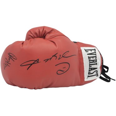 Sugar Ray Leonard Autographed Red Everlast Boxing Glove - Beckett Certified Authentic Left Hand Signed Memorabilia