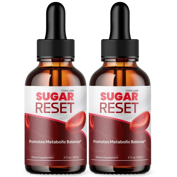 Sugar Reset Advanced Formula Drops Blood Balance Support Supplement SugarReset (2 Pack)