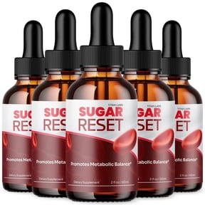 Sugar Reset Advanced Formula Drops Blood Balance Support Supplement SugarReset (5 Pack)