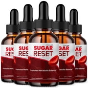 Sugar Reset Advanced Formula Drops Blood Balance Support Supplement SugarReset 5 Pack