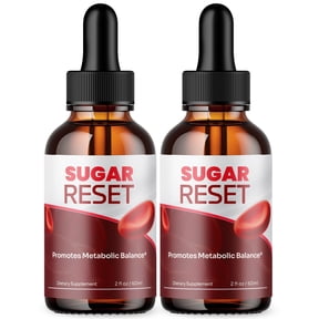 Sugar Reset Advanced Formula Drops Natural Support Supplement SugarReset (2 Pack)