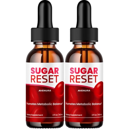 Sugar Reset Drops – SugarReset Advanced Formula Drops Natural Blend Liquid Supplement, 2 Pack, 2 Month Supply